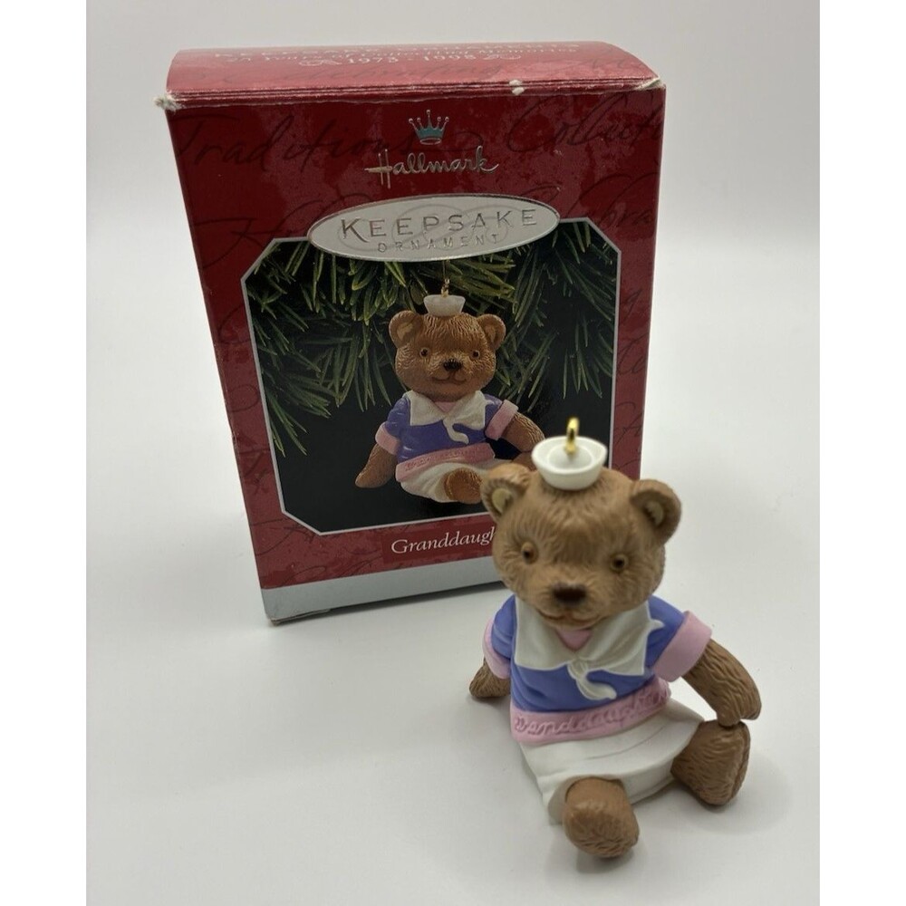 Hallmark Keepsake Granddaughter Bear Ornament 1998  QX6683
